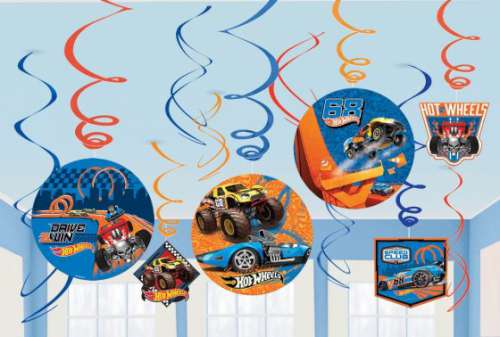 Hot Wheels Swirl Decorations